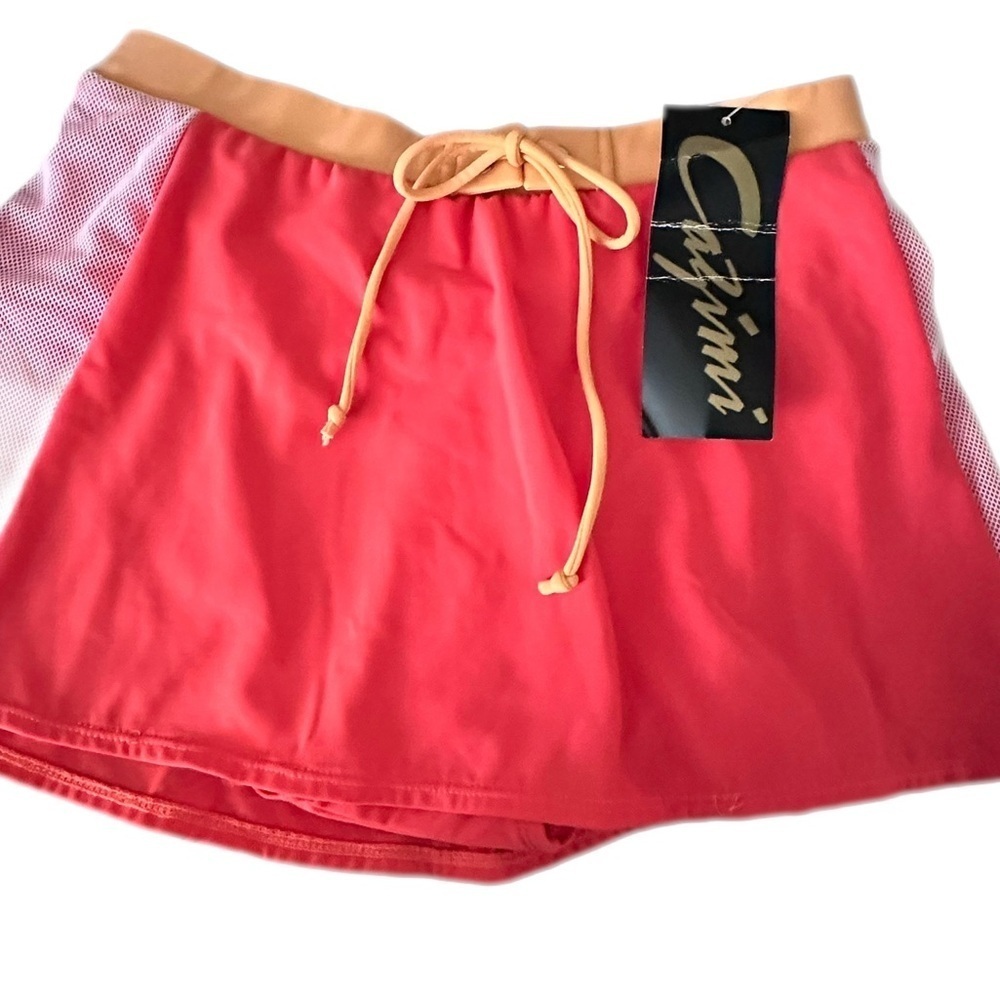 Cazimi Swim Skirt Womens 10 Multicolor Skort Bottoms Pool Beach Swimming